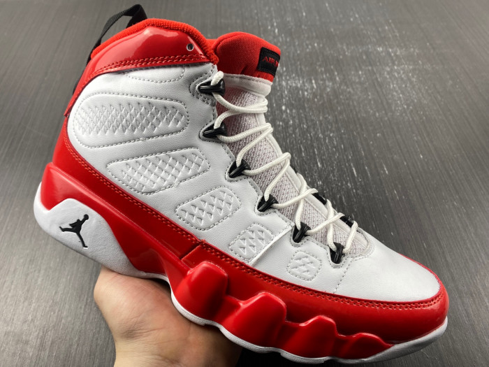 Air Jordan 9 Retro White Gym Red - 302370-160