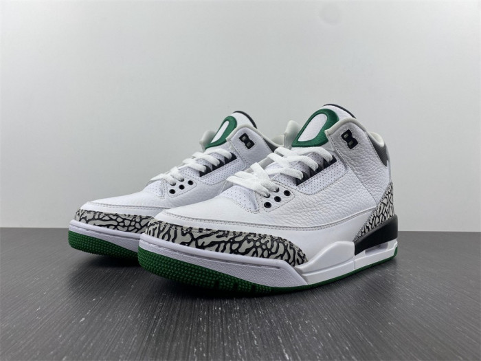 Air Jordan 3 Retro Oregon Ducks Pit Crew White - 594282233