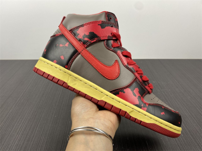 Nike Dunk High 1985 Red Acid Wash - DD9404-600