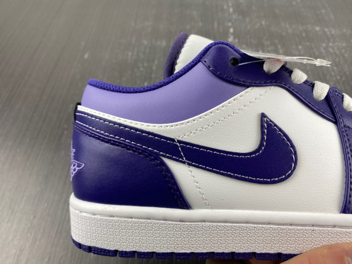 Air Jordan 1 Low White Purple 553558-515