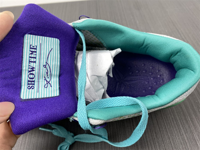 Nike Zoom Kobe 9 IX Grey Green Purple Shoes 630487-005