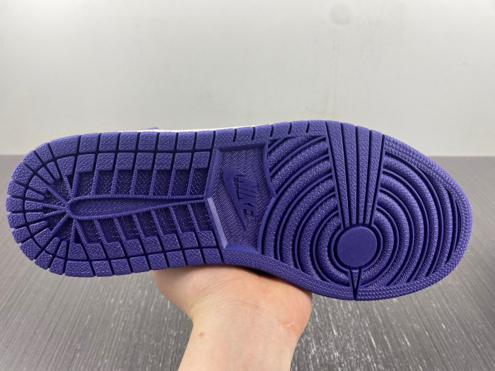 Air Jordan 1 Low White Purple 553558-515