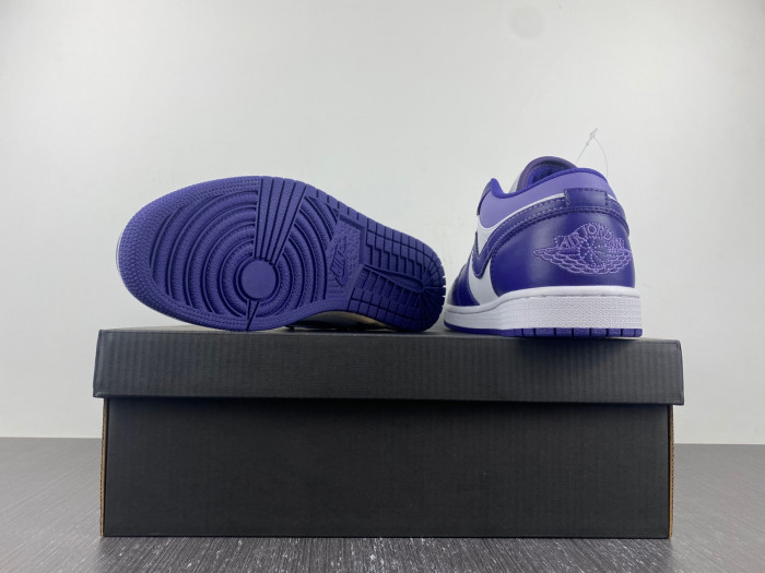 Air Jordan 1 Low White Purple 553558-515
