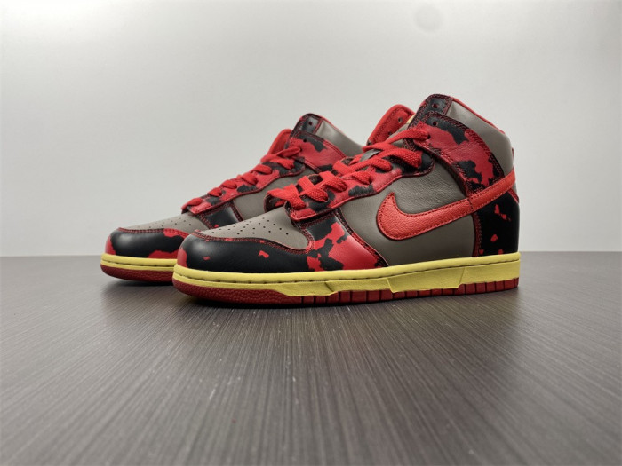 Nike Dunk High 1985 Red Acid Wash - DD9404-600
