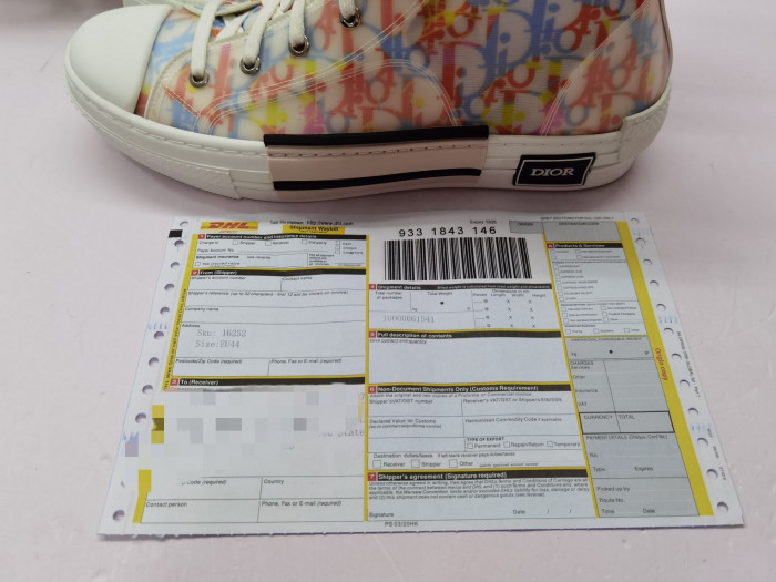 DIO* B23 OBLIQUE HIGH-TOP SNEAKER