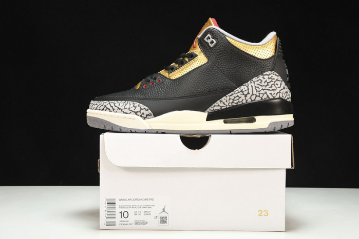 Air Jordan 3 WMNS Black Gold CK9246-067