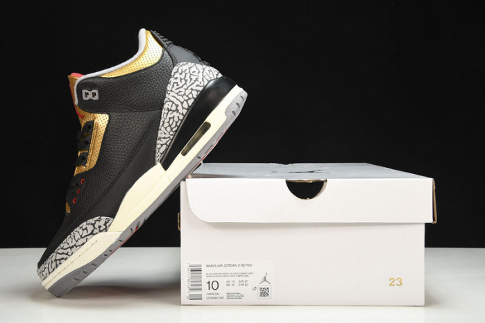 Air Jordan 3 WMNS Black Gold CK9246-067