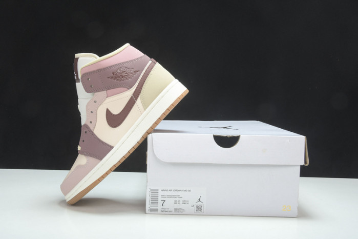 Air Jordan 1 Mid SE Dark Pony Smoky Mauve (W) - DO7440-821