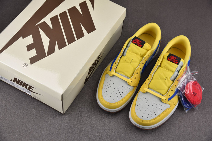 TRAVIS SCOTT AIR JORDAN 1 LOW OG CANARY DZ4137-700