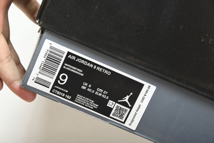 Air Jordan 9 Fire Red CT8019-162