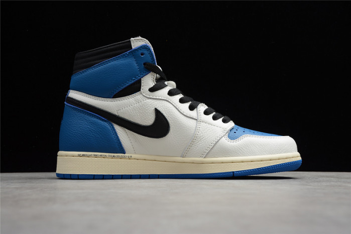 Travis Scott x Fragment x Air Jordan 1 Blue White DH3227-105