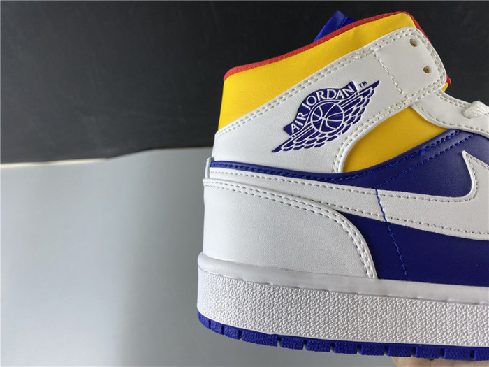 JORDAN 1 MID ROYAL BLUE LASER ORANGE 554724-131