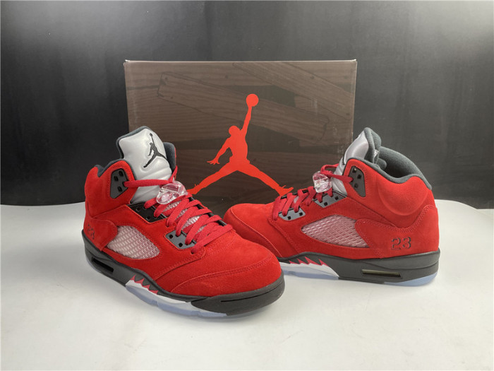 AIR JORDAN 5 RAGING BULL 2021 RED SUEDE DD0587-600