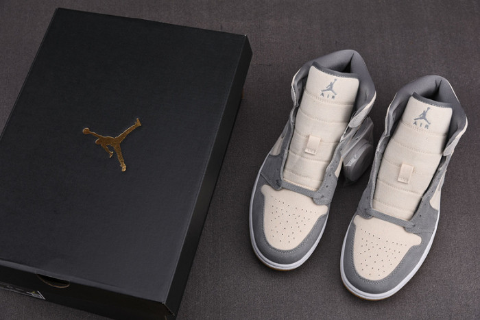 Air Jordan 1 Mid Coconut Milk Particle Grey DN4281-100