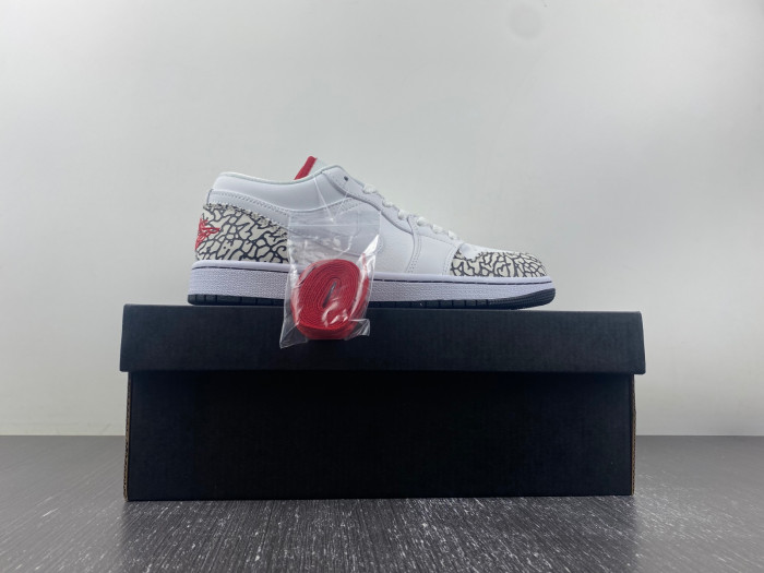 Air Jordan 1 Low Phat White Cement Grey 338145-162