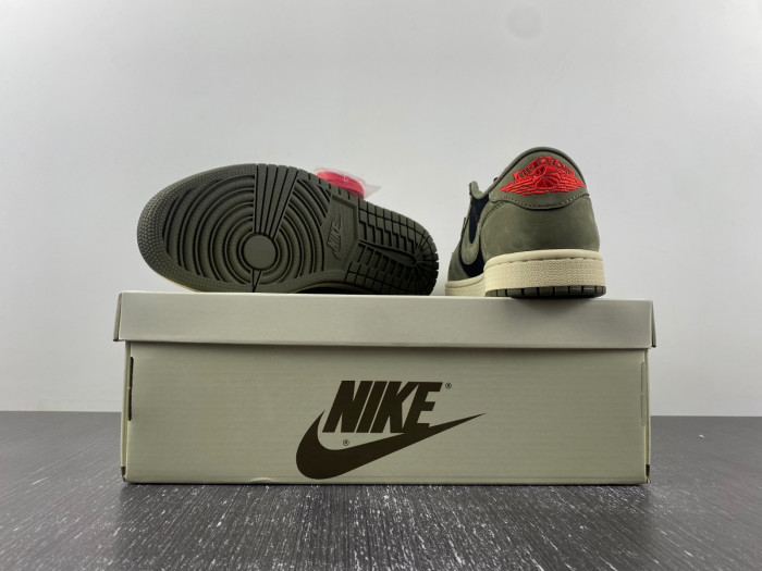 TRAVIS SCOTT AIR JORDAN 1 LOW OG BLACK OLIVE DM7866-002