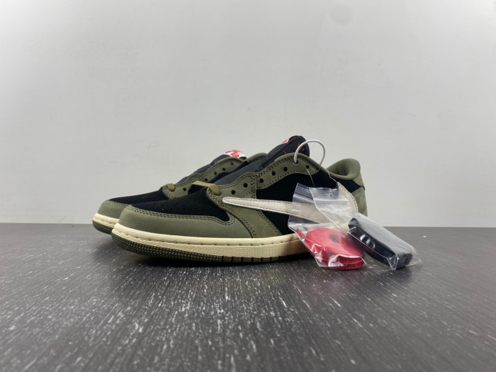 TRAVIS SCOTT AIR JORDAN 1 LOW OG BLACK OLIVE DM7866-002