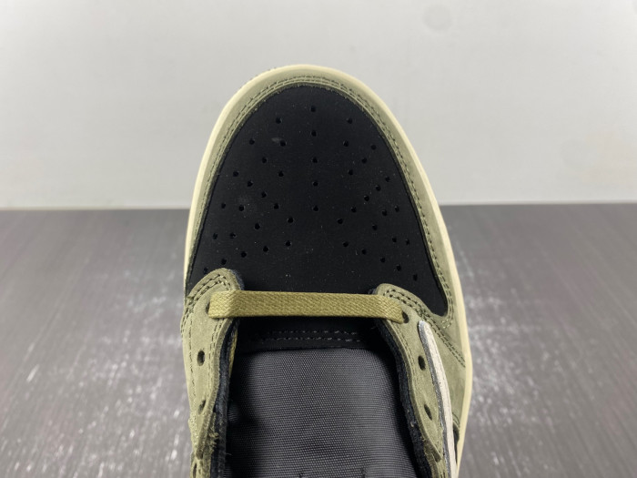 TRAVIS SCOTT AIR JORDAN 1 LOW OG BLACK OLIVE DM7866-002