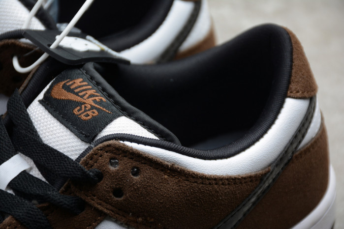 Nike SB Dunk Low White Black Trail End Brown - 304292-102