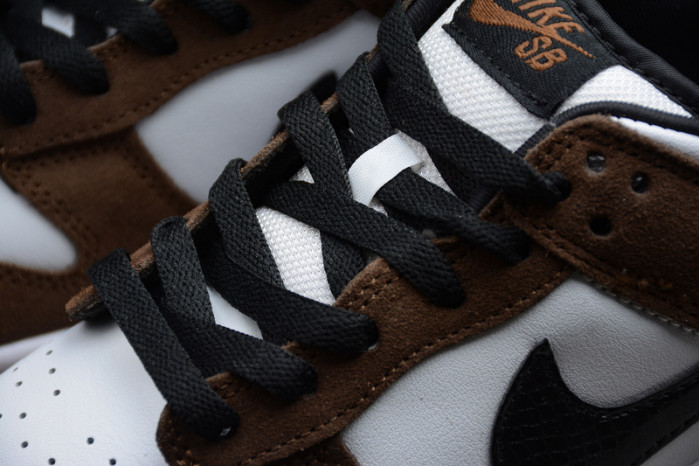 Nike SB Dunk Low White Black Trail End Brown - 304292-102
