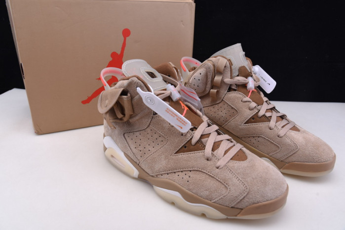 JORDAN 6 RETRO TRAVIS SCOTT BRITISH KHAKI - DH0690-200