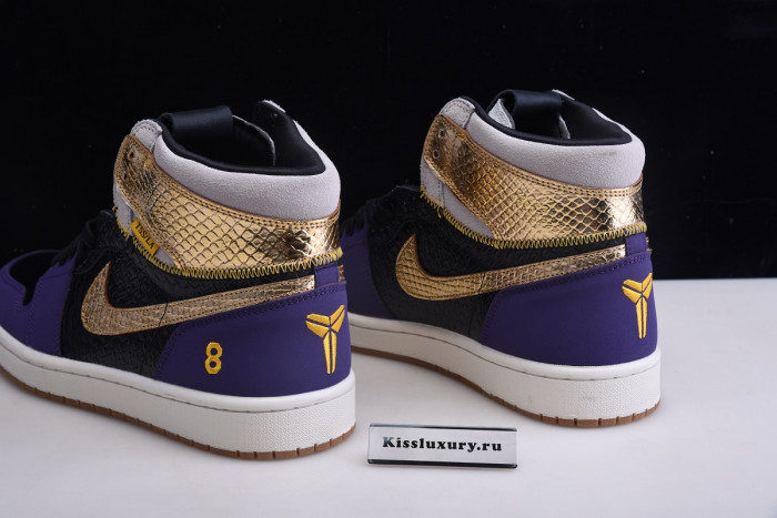 KOBE BRYANT X AIR JORDAN 1 HIGH OG BLACK-PURPLE 555088-171