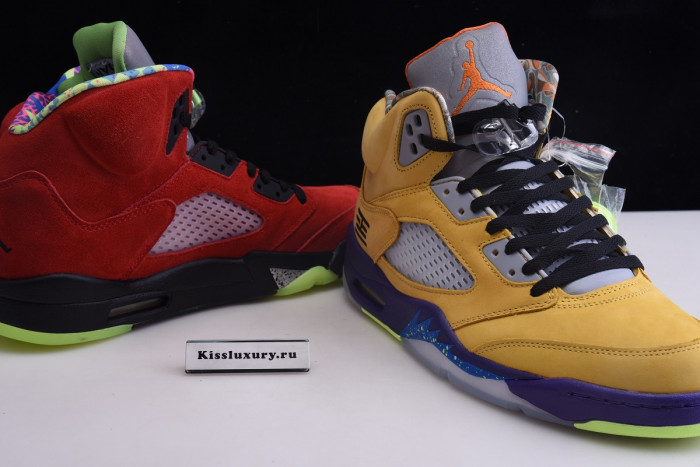 AIR JORDAN 5 SOLAR ORANGE WHAT THE CZ5725-700