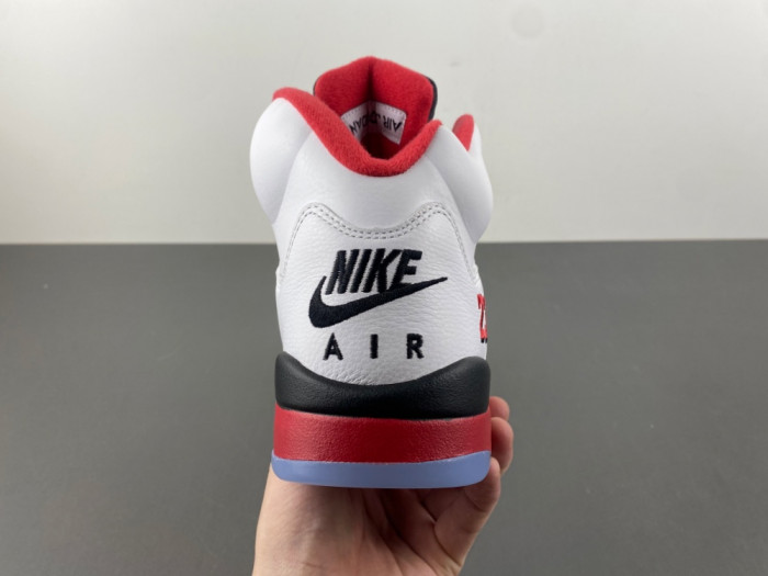 Air Jordan 5 Fire Red Black Tongue 2025 HQ7978-101