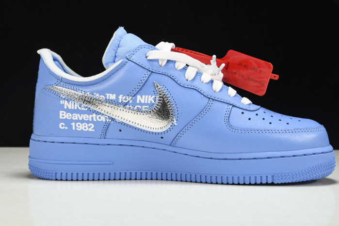 NIKE AIR FORCE 1 LOW OW MCA UNIVERSITY BLUE CI1173-400