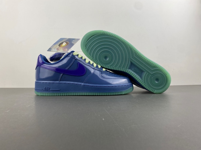 Nike Air Force 1 Low Patent Leather Mystic Navy Grape Ice IO4489-400
