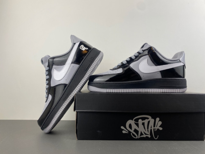 Nike Air Force 1 Low Syna Central Cee Black White Smoke Grey IO9974-010