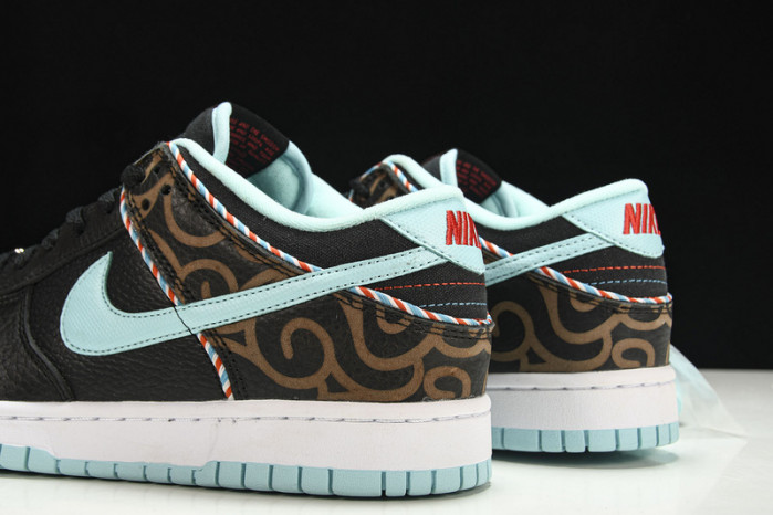Nike Dunk Low SE Barber Shop Black - DH7614-001