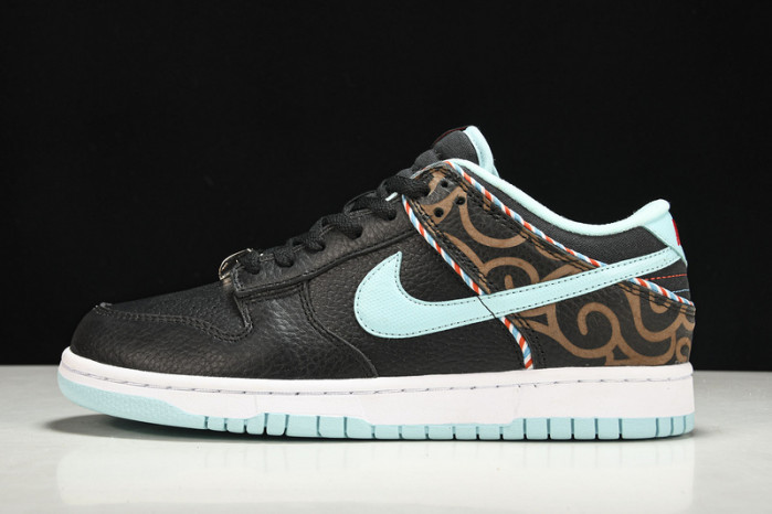 Nike Dunk Low SE Barber Shop Black - DH7614-001