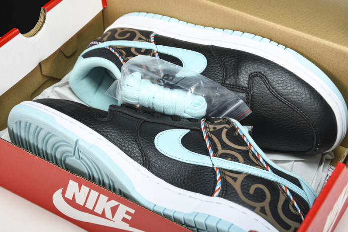 Nike Dunk Low SE Barber Shop Black - DH7614-001