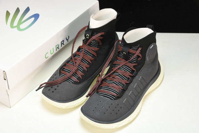 UNDER ARMOUR CURRY 4 FLOTRO GREY BLACK 3024861-001