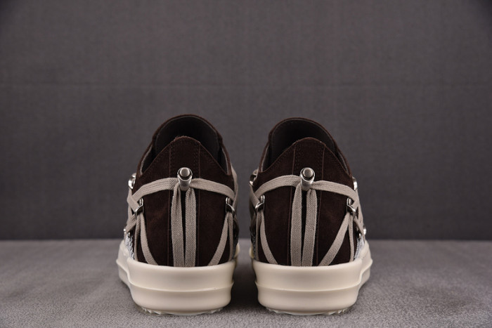 RICK 0WENS SNEAKERS(BROWN RED)