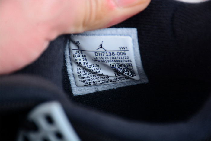 Air Jordan 4 "Black Canvas" DH7138-006
