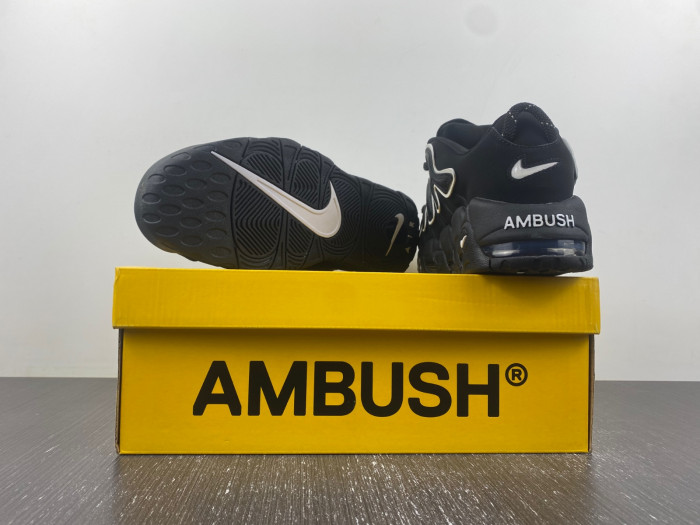 AMBUSH x Nike Air More Uptempo Low “Black/White”  FB1299-001