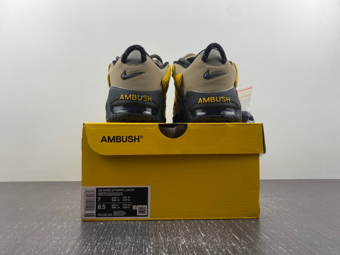 AMBUSH x Nike Air More Uptempo Low "Limestone" FB1299-200