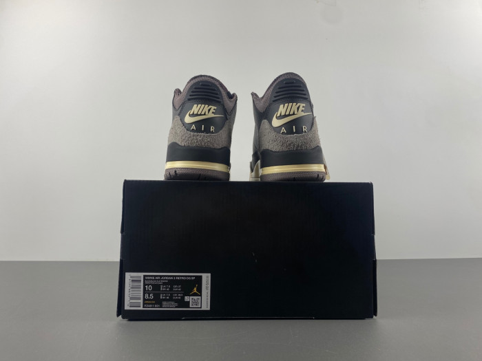 A MA MANIERE X AIR JORDAN 3  "BLACK" FZ4811-001