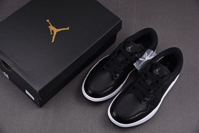 Air Jordan 1 Retro Low Golf Black Croc - DD9315-003