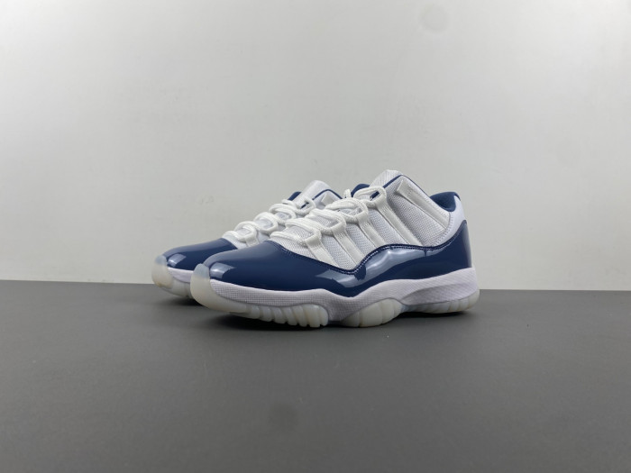 AIR JORDAN 11 LOW RETRO WHITE MIDNIGHT NAVY | FV5104-104