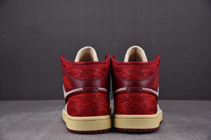 Air Jordan 1 Mid SE Tiki Leaf Team Red DZ2820-601