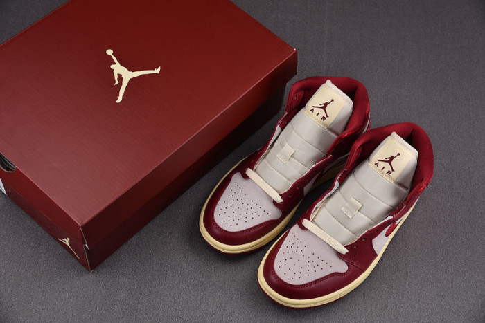 Air Jordan 1 Mid SE Tiki Leaf Team Red DZ2820-601