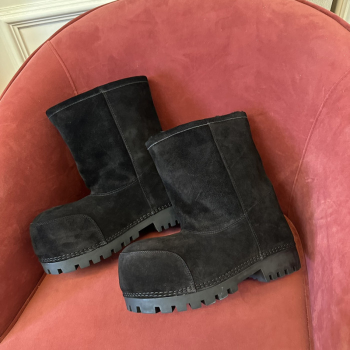Ba1en*iaga Alaska Faux-Fur Low Boots