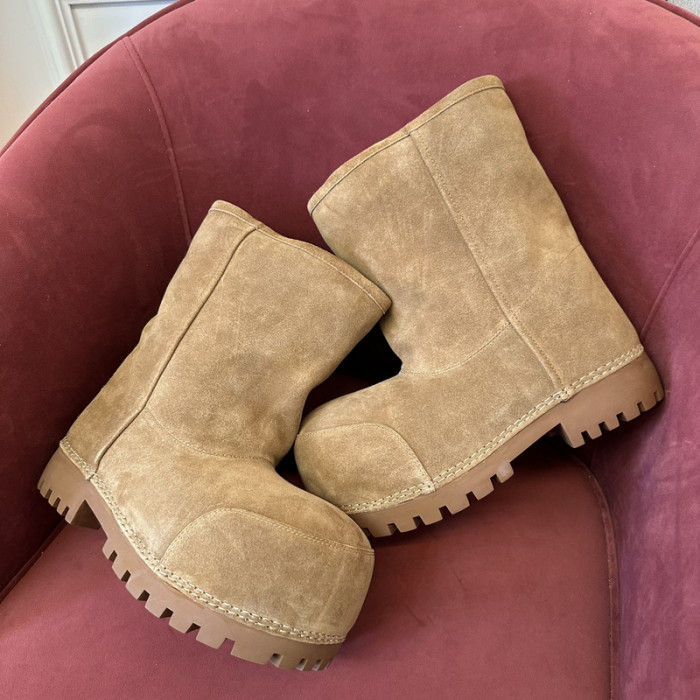Ba1en*iaga Alaska Faux-Fur Low Boots