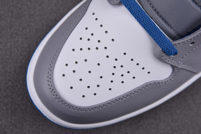 AIR Jordan 1 Mid True Blue Cement (GS) - DQ8423-014