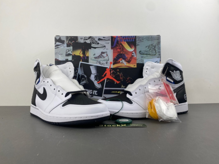 Union Fragment Air Jordan 1 White Black II7282-100